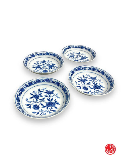 4 piatti Fine China - Blue Chatham - Japan