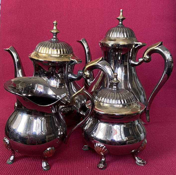 Tea/Coffee Service Decorated in 24 Kt Gold