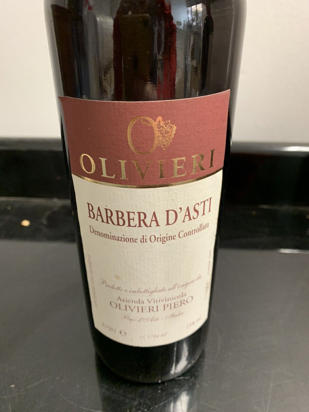 Bouteille Olivieri Piero - Barbera d'Asti