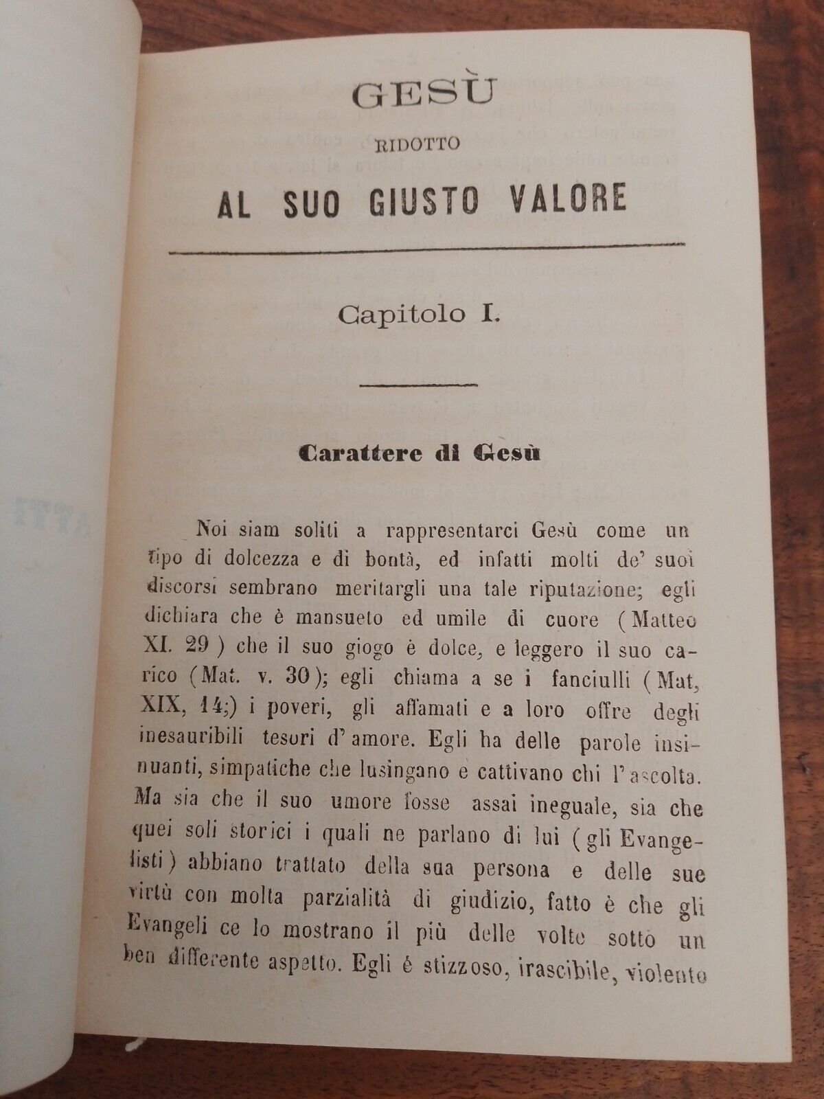 Jesus reduced to his right value, for Miron - Robecchi/Levino Ed. 1870, rare