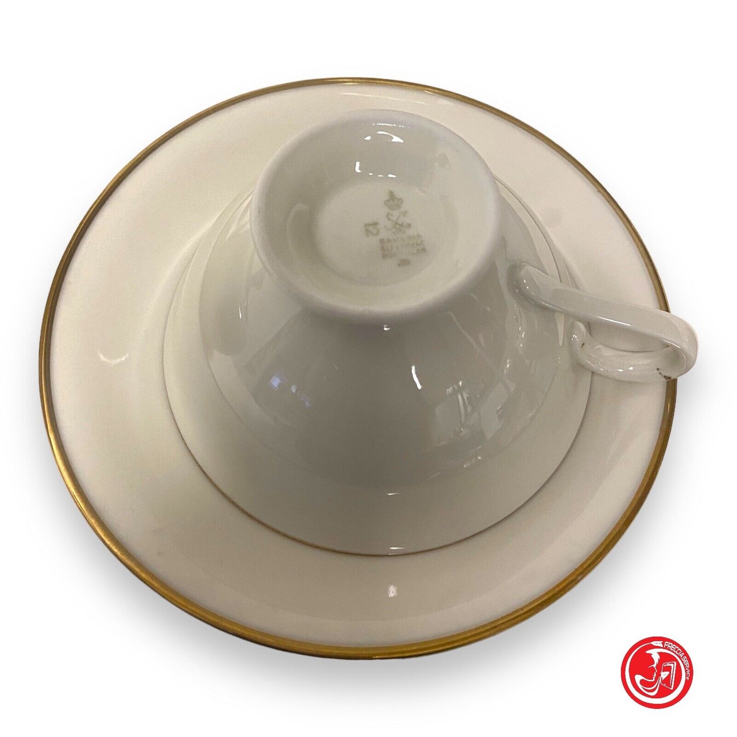 Bavaria white ceramic tea set