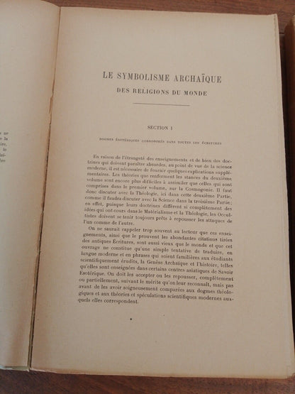 La Doctrine Secrete - le symbolisme... 2 Vol.- H.P. Blavatsky - 1919-25 Raro