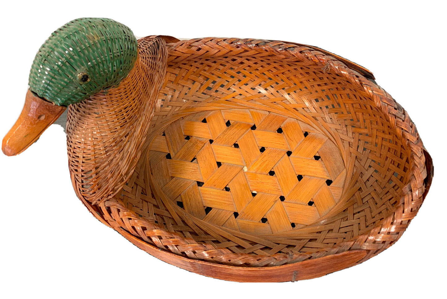 Panier canard en osier