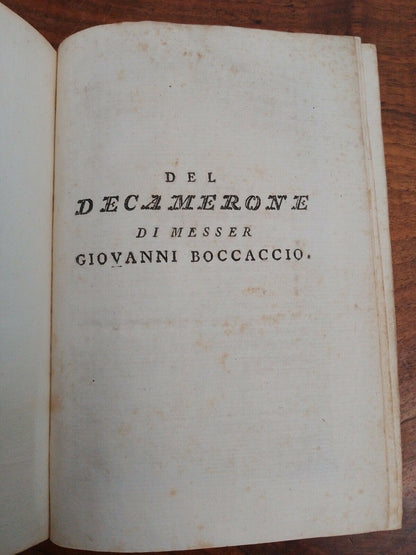 The Decameron, G.Boccaccio, 5 Volumes, RARE