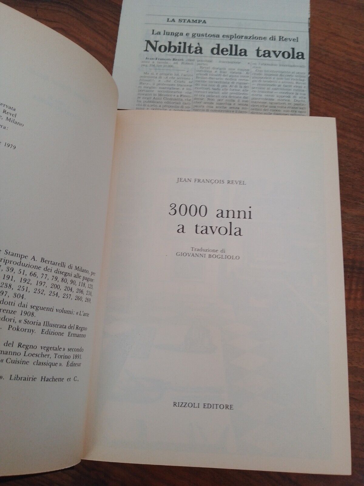 3000 ANNI A TAVOLA,J.F.  Revel (storia culturale della cucina),  Rizzoli 1979