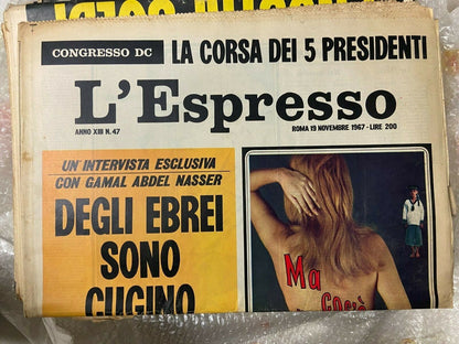 L'Espresso -  giornali antichi - anni '69/'71/'72/'73