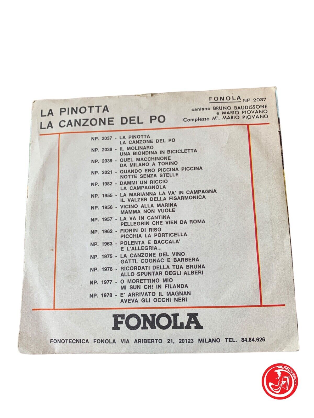 Bruno Baudissone and Carla Enrico - La Pinotta / The Song of the Po