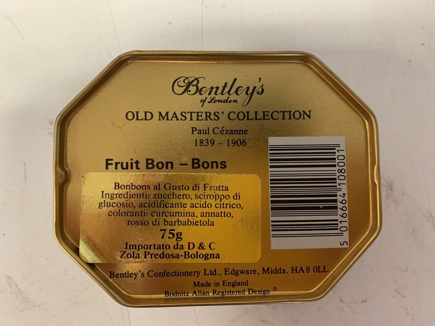 Bentley's of London tin box