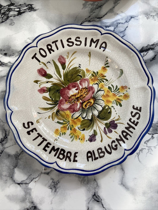 Tortissima Plates Albugnanese Ceramiche Bassano