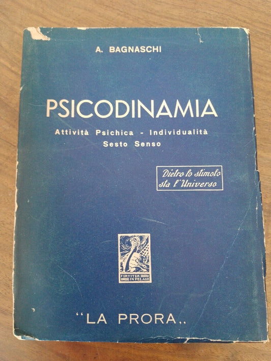 Psychodynamics, A.Bagnaschi, "La Prora", Milan, 1936 - Rare