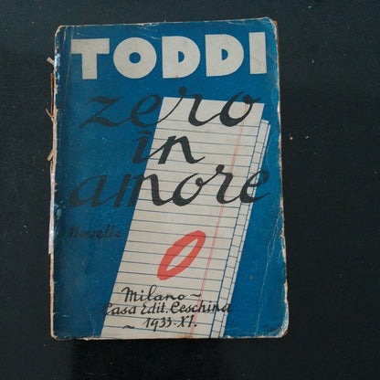 Toddi Zero in amore novelle Milano Ceschina