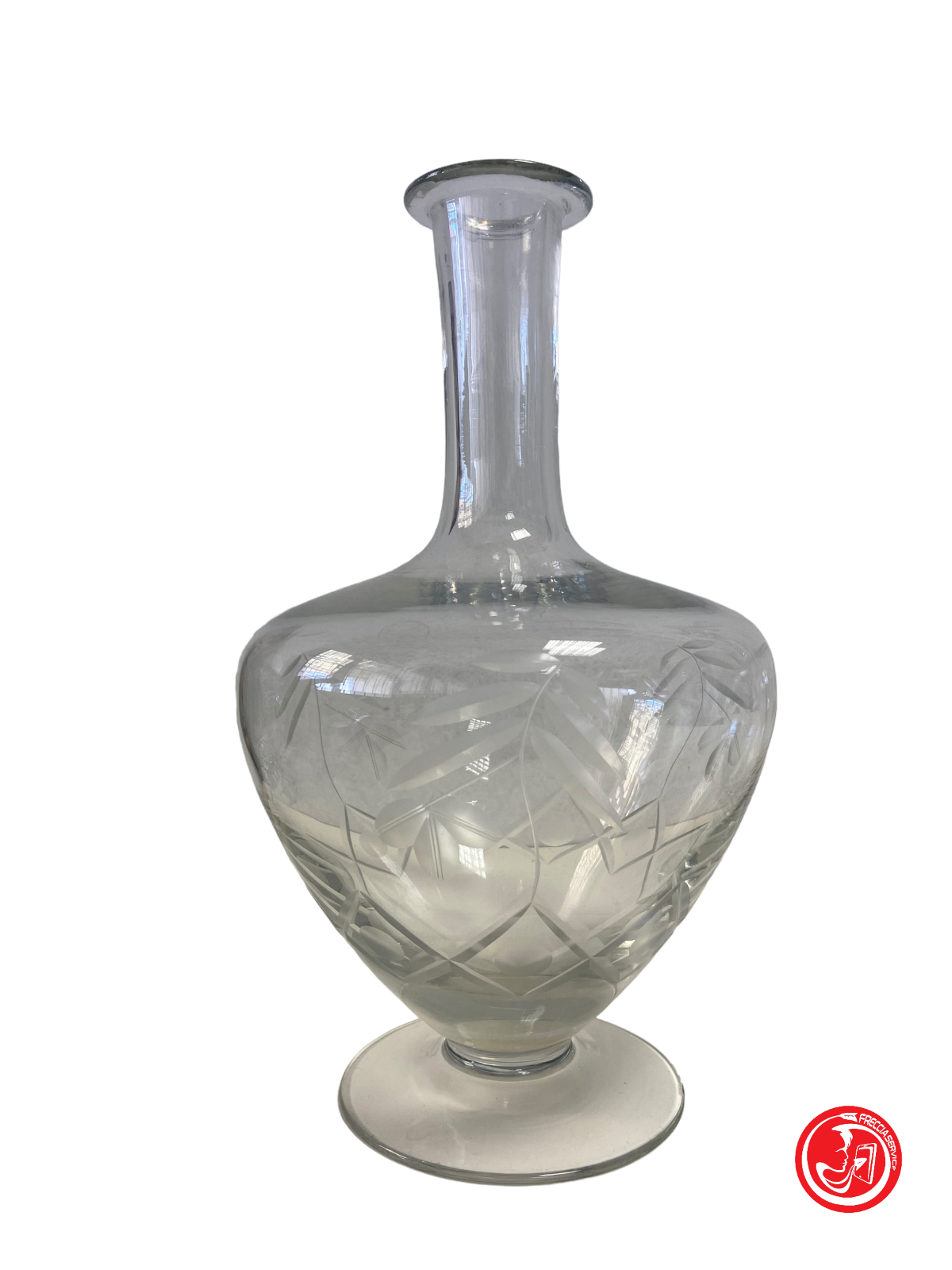 Paire de vases en verre