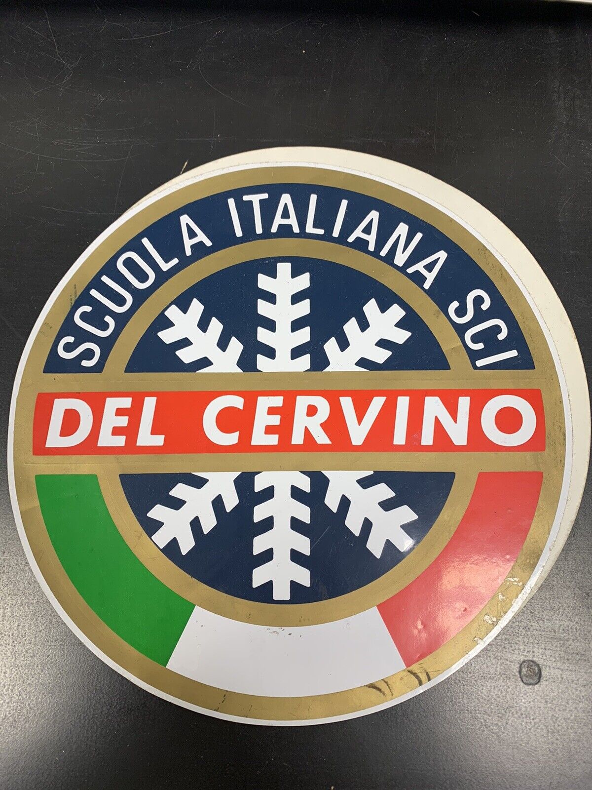 Adesivo vintage Scuola italiana sci del Cervino