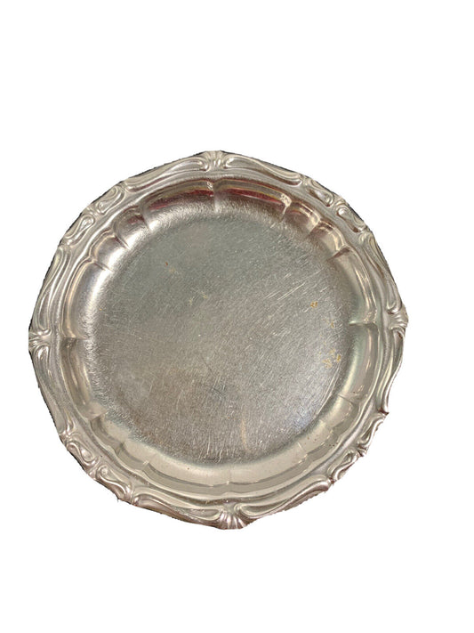 Stainless steel saucer