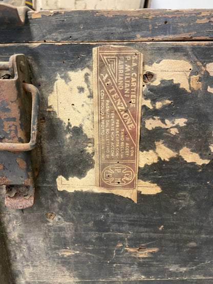 Baule in legno -  S.A. Cartiere P. Milani Fabriano