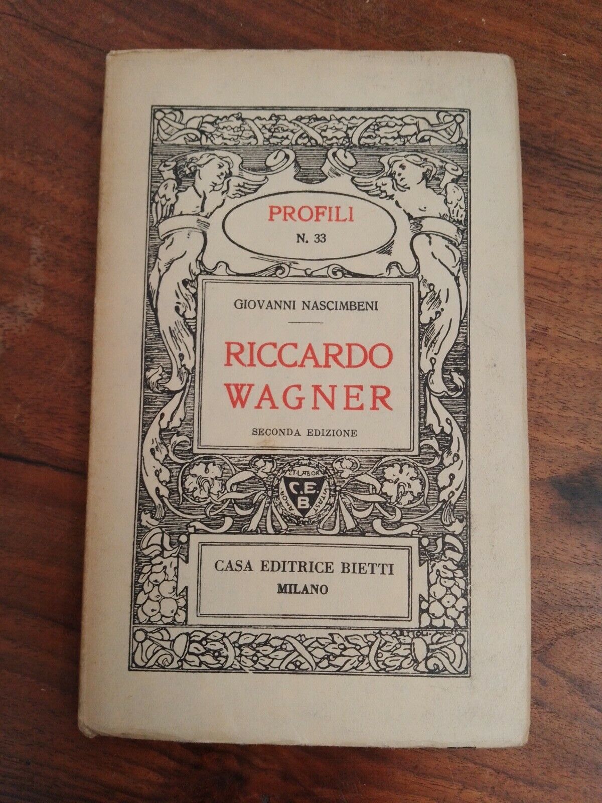 Nascinbeni G. ; RICCARDO WAGNER ; Bietti 1939 – Profils n.33