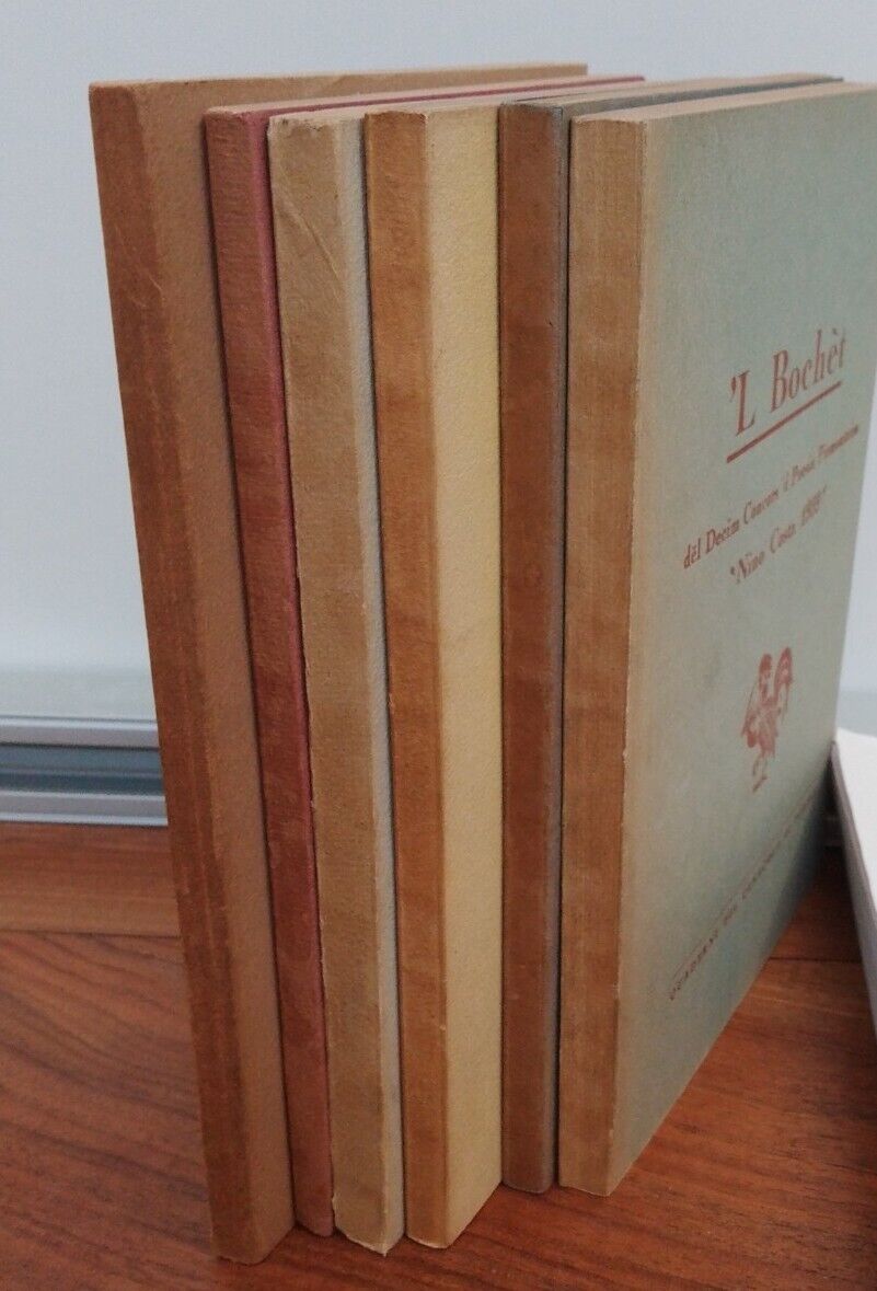 'L BOCHET - Concors 'd Poesia Piemonteisa "Nino Costa" -6 piccoli volumi 1951-59