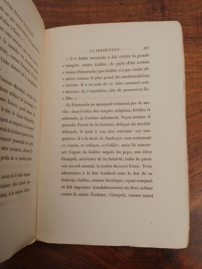 Galileo Galilei, sa vie, son procès et ses contemporains, Chasles, 1862