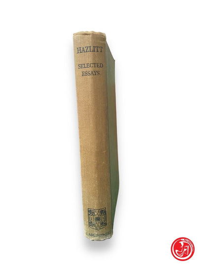 Essai sélectionné par Hazlitt - G. Sampson, Cambridge 1940