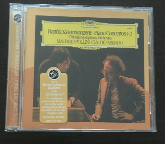 DG JAPAN POCG-1134- Concertos pour piano BARTOK No.1 &amp; 2 POLLINI, ABBADO CD NM 