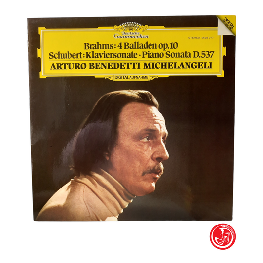 Brahms 4 Balladen op. dix; Shubert Klaviersonate Sonate pour piano D. 537