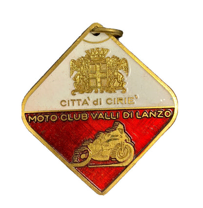 Médaille vintage du club de moto Valli di Lanzo