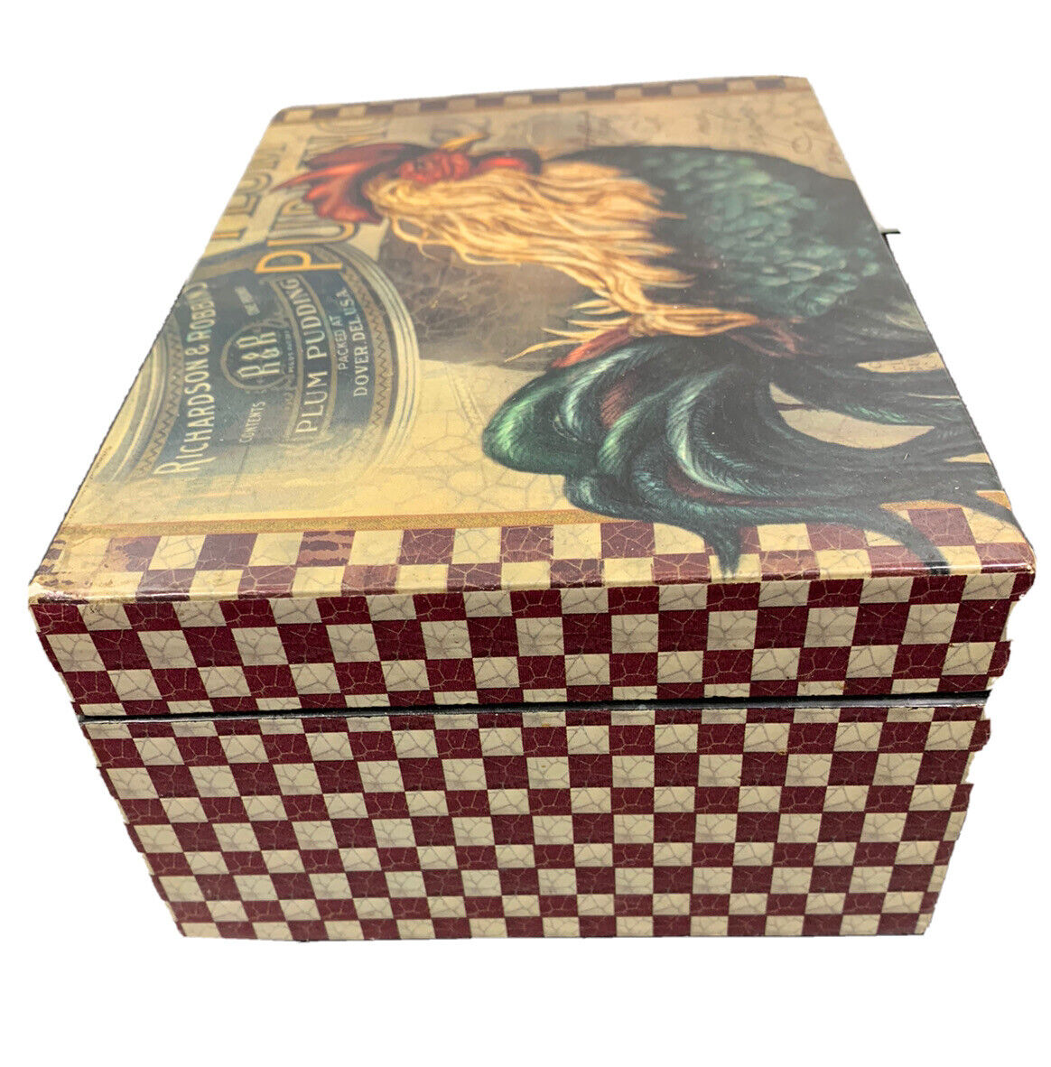 Decorated wooden box