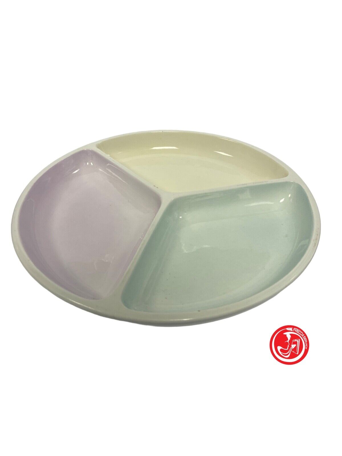 Trio plate in Vicentina ceramic - Italy 