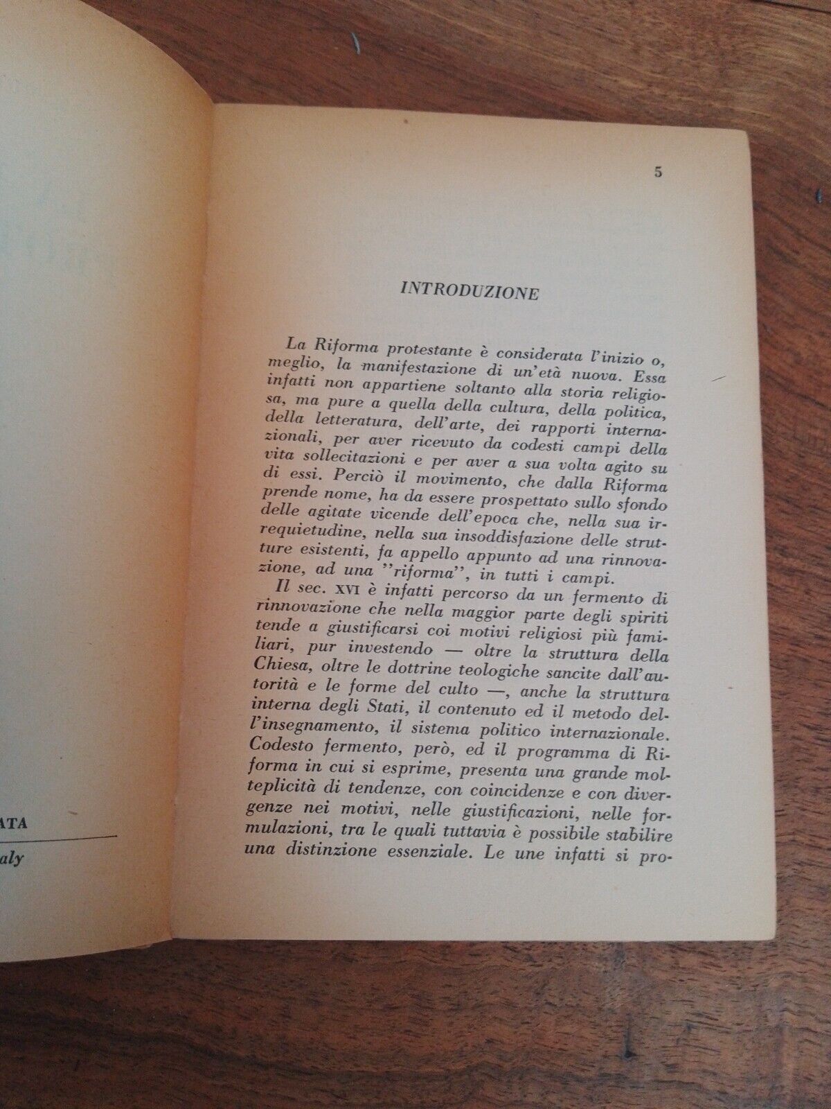 La riforma protestante - M. Bendiscioli -  ed. Universale Studium 1952