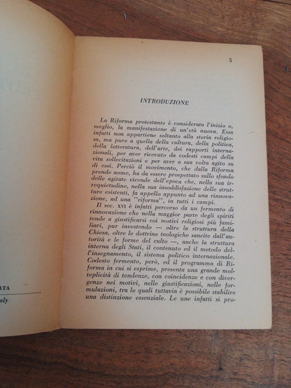 La riforma protestante - M. Bendiscioli -  ed. Universale Studium 1952