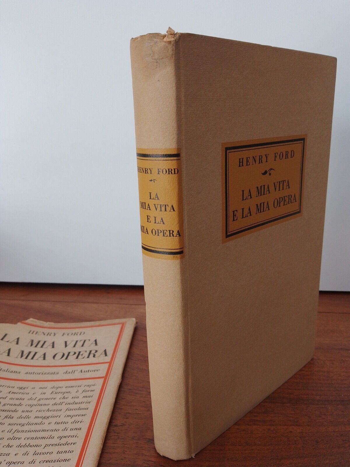 Ma vie, mon travail, H. Ford, Apollo Ed., 1925 Rare