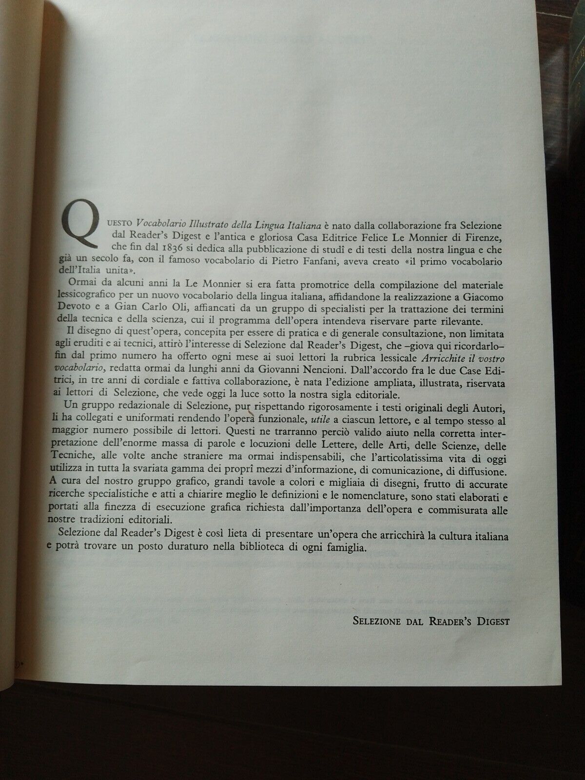 Vocabulaire illustré de la langue italienne - Devoto/Oli - 2 Volumes - 1976