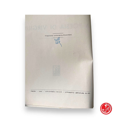La poesia di Virgilio - I. Lana - Giappichelli editore, 1965-66