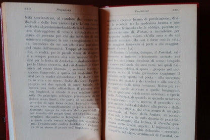 PARSIFAL, RICCARDO WAGNER, SANSONI, 1936, trad. opposé