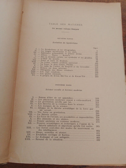 La Doctrine Secrète - Cosmogenèse - 2 Vol. - HP Blavatsky - 1918-23 Rare