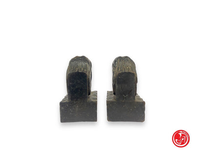 Fermalibri in legno - busto - Spagna anni '60