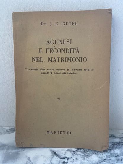 Dr. J. E. Georg - Agenesi e fecondità nel matrimonio