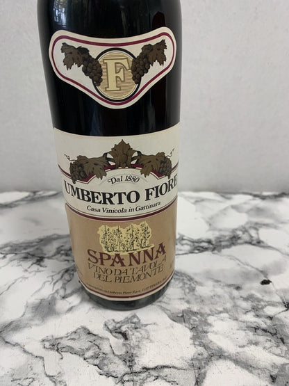 Bouteille de Vin Spanna - Vin de table du Piémont - Umberto Fiore