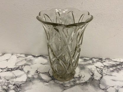 Worked glass vase