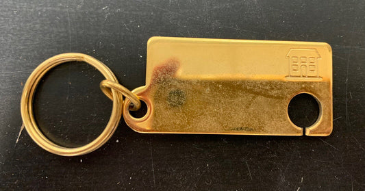 Golden vintage key ring