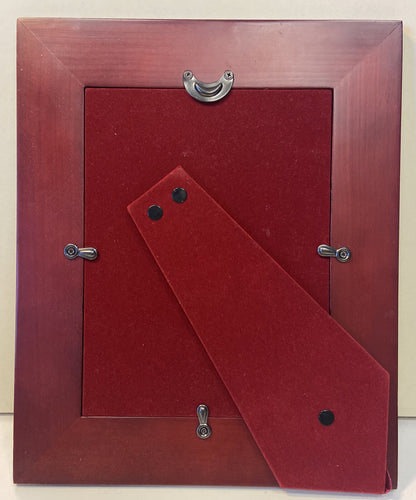 Cornice Argentata In Velluto Rosso 14,5 x 19,5 cm