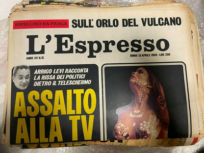 L'Espresso -  giornali antichi - anni '69/'71/'72/'73