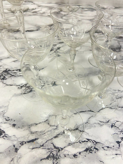 Coffret de 12 verres en cristal (6 à eau et 6 à vin)