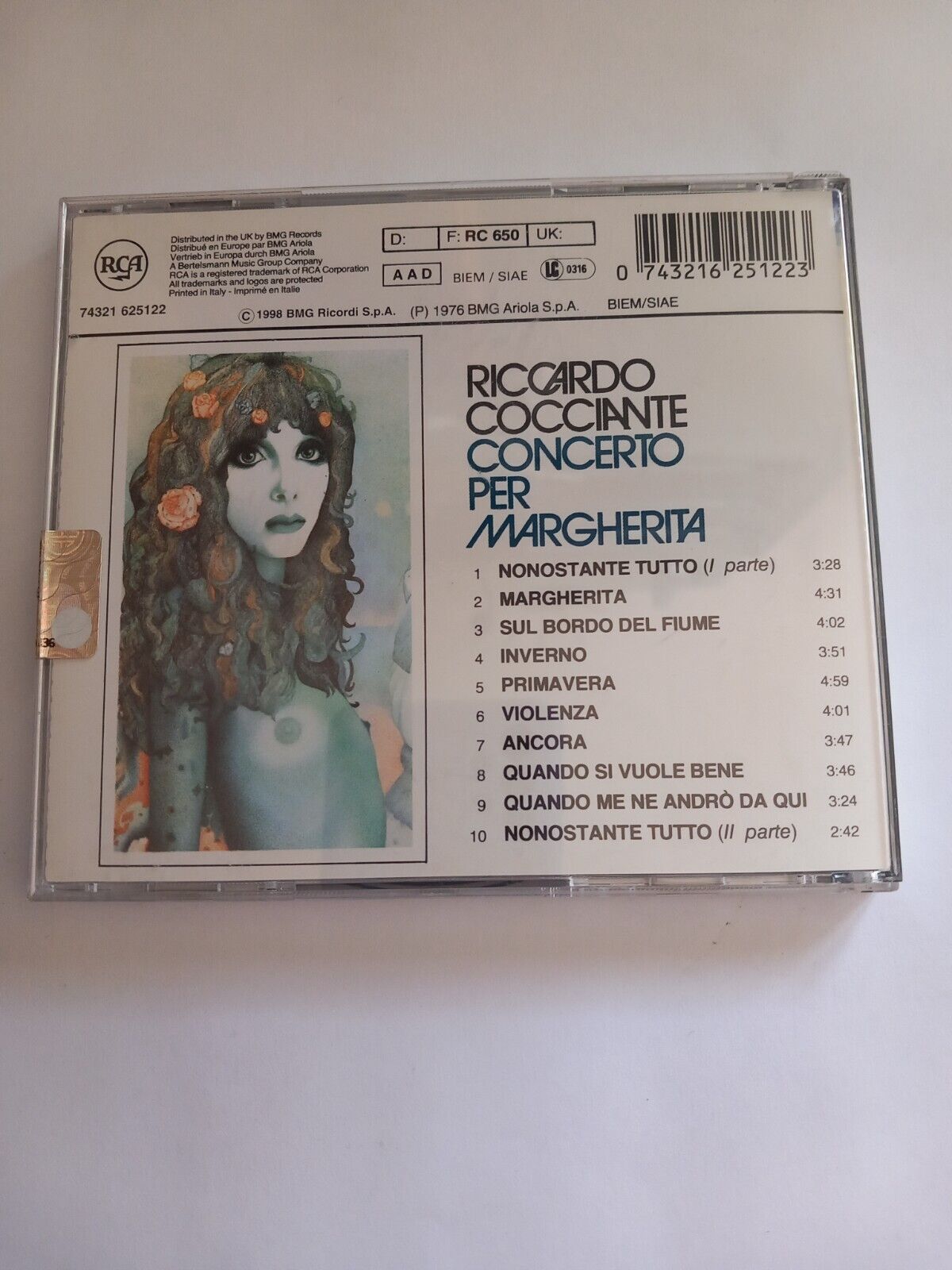 Riccardo Cocciante - Concerto Per Margherita