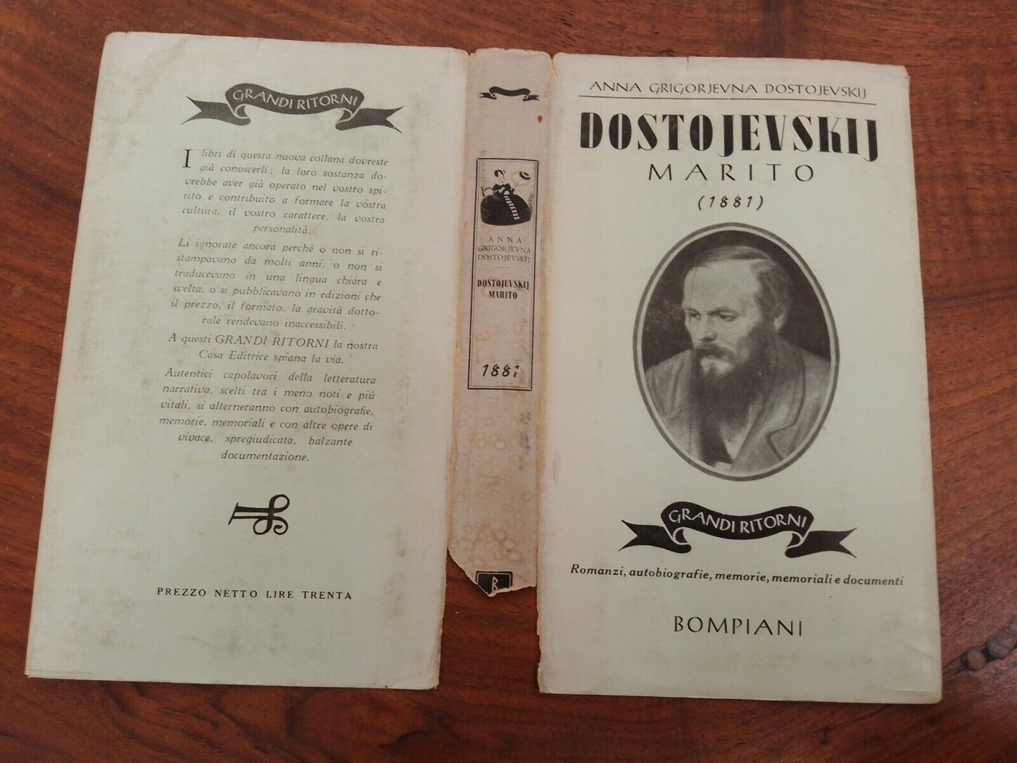 Marito (1881), Dostojevskij, "Grandi Ritorni" Bompiani