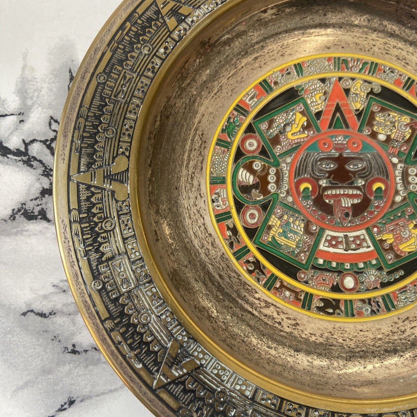 Aztec Calendar Saucer