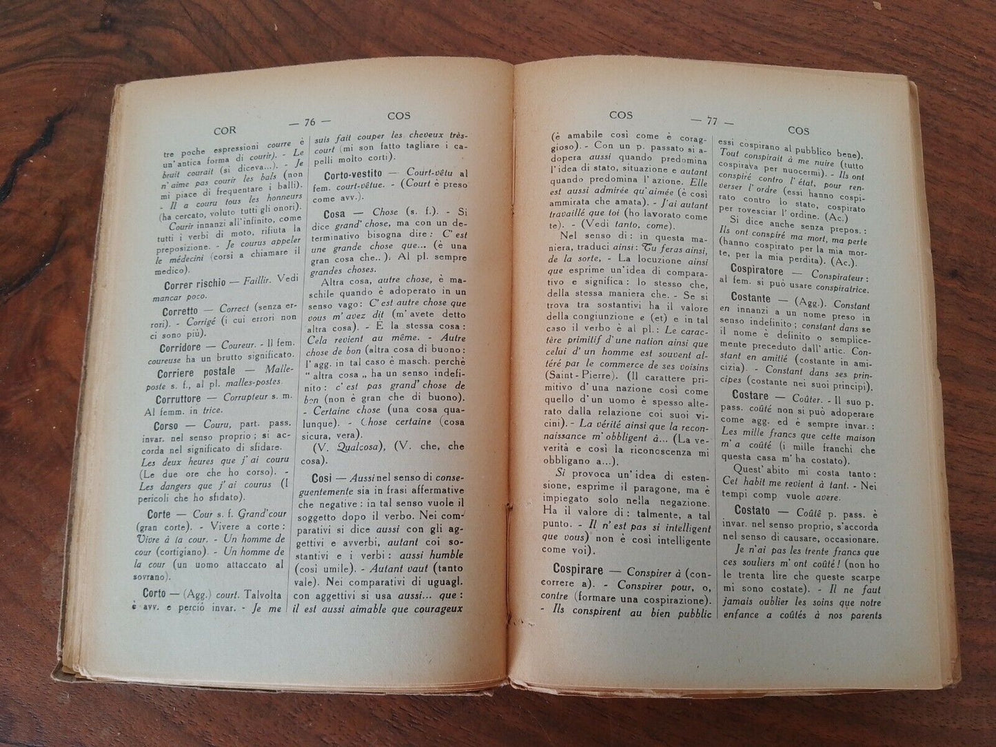 Dictionnaire des difficultés, G. Alessandroni, Taddei Ferrara, 1921