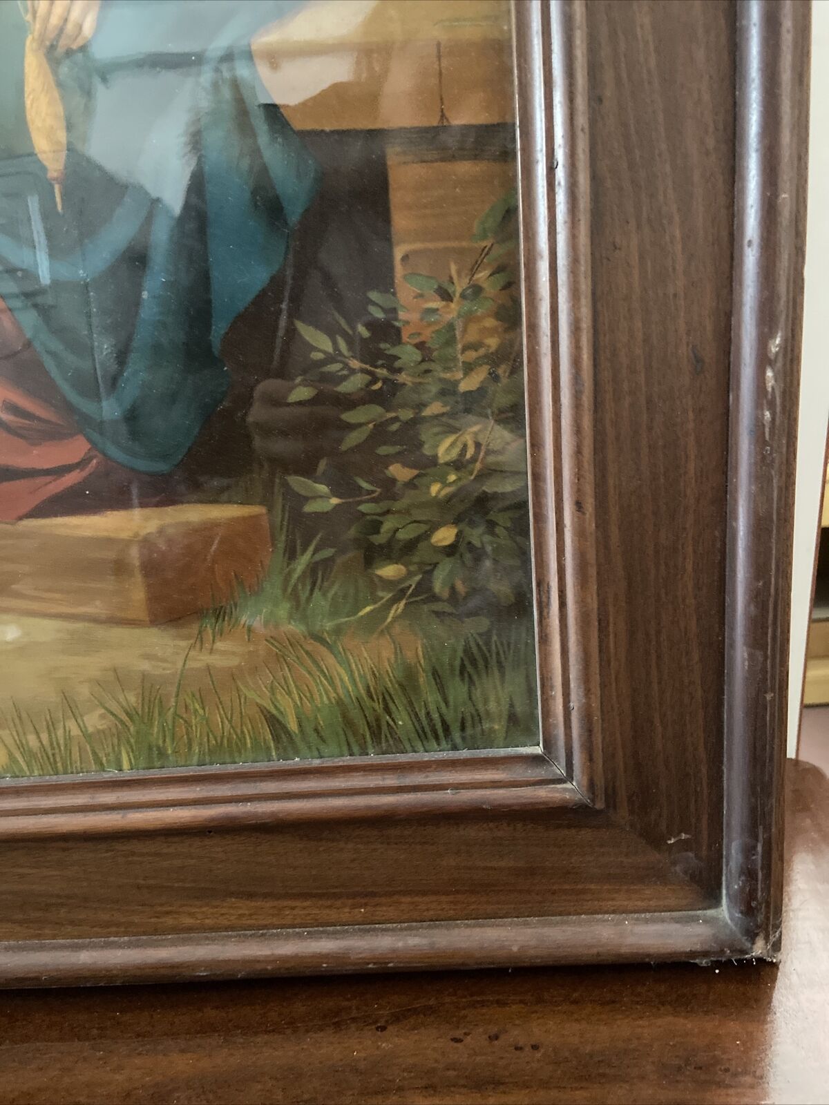 Stampa Antica - La Sacra Famiglia 50x70cm Con Cornice