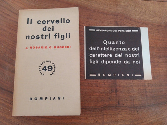 Il Cervello dei nostri figli, R.G. Ruggeri, Bompiani, 1944