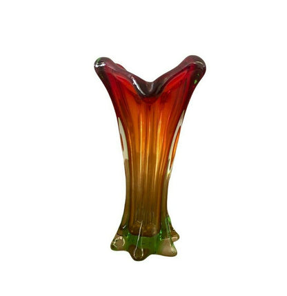 Vase en verre de Murano coloré